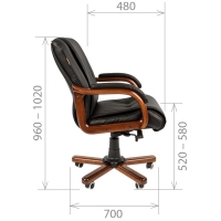 Кресло руководителя CHAIRMAN 653 М кожа - Изображение 4